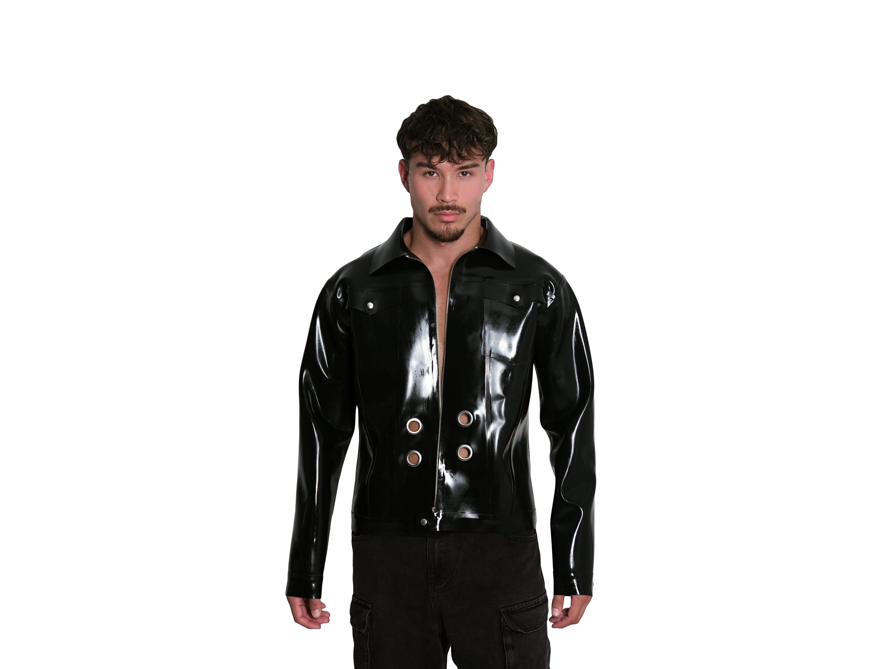 BIKER LATEX JACKET